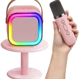 ME&U MINI Wow music With wireless Mic & Voice Changing Effects LED Bluetooth 5 W Bluetooth Home Audio Speaker-18