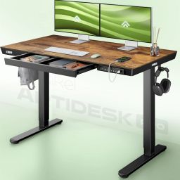Smart Electric Height Adjustable Table Home & Office Sit Stand Desk Engineered Wood Computer Desk-image-19
