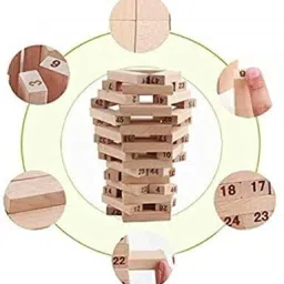 crazybuy Tumbling Tower Wooden Block Stacking Game image 5