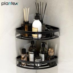 Shelf for Bathroom/Bathroom Organizer/Shelf with Self Adhesive Sticker(9x9 inch) Aluminium Wall Shelf-image-69