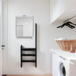 Bathroom Cabinet Storage Shelves With Mirror 1 Shelf Bracket-87