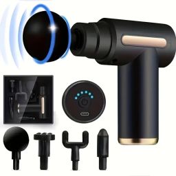 GJSHOP Relief – Small & Powerful, 6 Speeds, 4 Heads, Rechargeable – Travel-Friendly Handheld Deep Tissue Massage Gun with 4 Versatile Attachments Massager Massager-image-95