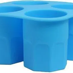 4-Cup Ice Cube Shot Shape Silicone Shooters Glass Freeze Molds Maker Tray Party Bar Tools Ice Shot Glass Mold Blue Silicone Ice Cube Blue Silicone Ice Ball Tray-image-28