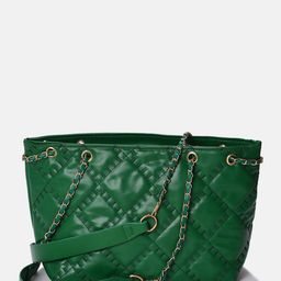 haute sauce by  campus sutra HAUTE SAUCE by Campus Sutra Textured Structured Handheld Bag With Quilted image 2