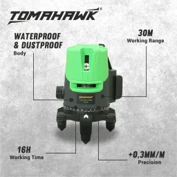 tomahawk Self Leveling 2Line Laser Non-magnetic Engineer's Precision Professional Line Laser Cross Self Leveling, Horizon and vertical Laser Level Non-magnetic Engineer's Precision Level image 3