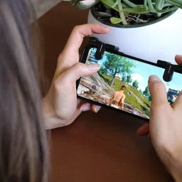 BUY SURETY 1 Pair PUBG Moible Controller Gamepad Trigger L1 R1 Sensitive Shoot and Aim PUBG Mobile Triggers/Controller PUGB Mobile Game Pad Grip L1R1 Free Fire Joystick for pubg, Fortnite compatible with all smartphoneGaming Accessory Kit image 5
