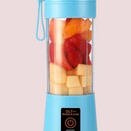 Portable Rechargable 6-Sharp Blades Juicer with 2 USB Port 40 W Juicer Mixer Grinder-0