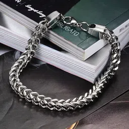 kazare Stainless Steel Rhodium Bracelet-picture-19
