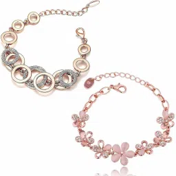 Crystal Cubic Zirconia Gold-plated Bracelet-image-13