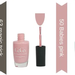 The Cosmetic Company|Glossy Finish |Long Lasting |High Shine Nail Polish For Women|Magic trick ,Babies pink, Sky line-8