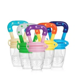 first trend Star Nibbler Fruit Shape Silicone Teether Soother with Baby Fruit Nibbler Teether image 5