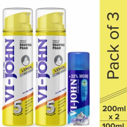 Shaving Foam Lemon 200GM (Pack of 2) & All Skin Type 50GM-image-71
