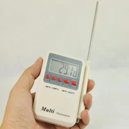 goodsbazaar Multi Stem Digital Thermometer with External Sensing Probe Multithermometer with Max-Min Feature Digital MultiStem Thermometer Temperature Meter With External Sensing Probe Instant Read Cooking, Food, Meat, Milk, Liquid, Water, Candy, Room & Wall Digital Thermometer Pin-Type Digital Moisture Measurer image 2