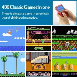 HG WORLD Retro Game Sup R35Xs gaming console for tv With 2 Player Portable Sup Game Box 3.5IPS Screen Rechargeable Battery handheld console Hand video game for tv 128MB GB with 400+ Preinstall video game handheld,Best Gift All Ages Mario Game image 4