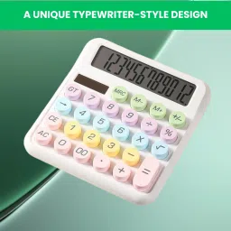 Desktop Calculator, 12-Digit Large LCD and Large Buttons for Office, Homes Q421 Basic Calculator-image-60