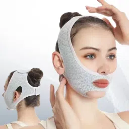 Facial Slimming Belt, Double Chin Reducer Reusable V-Shape Face Mask (21) Face Shaping Mask-16