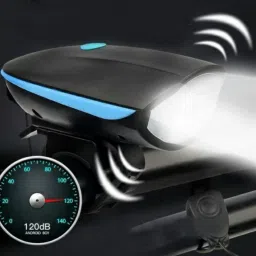 Cycle USB Rechargeable Front LED Light Horn 2 in 1 Combination 250 Lumens 180 DB LED Front Light-image-86
