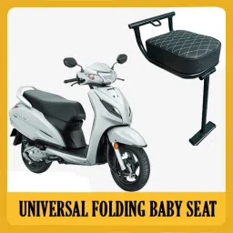 Scooty Baby Seat/Baby Stand Check Design Suitable for Honda/TVS Scooty Bike Crash Guard-12