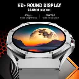 Cellecor E4 EDGE 1.52" HD+ Round Display with 850 NITS | BT-Calling | AOD | Smartwatch image 2