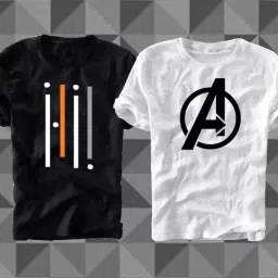 Men Printed Round Neck Polyester White T-Shirt-image-17