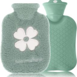Hot Water Bag, 2-in-1 warm and cold therapy water bottle,Small Warm water 1000 ml Water Bottle-image-61