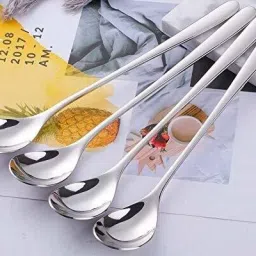 Long Handle Spoon Stainless Steel Ice Tea Spoon, Serving Spoon Set-image-61