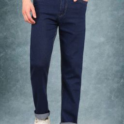 Men Relaxed Fit Mid Rise Blue Jeans-image-108