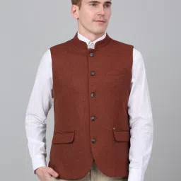 Self Design Men Waistcoat-picture-16