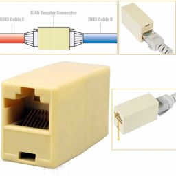99Gems (PACK OF 3) RJ45 CAT5E CAT6 Couple Plug Network Ethernet LAN Cable Jointer Connector Adapter for Computer Cables & Connectors Lan Adapter Lan Adapter image 3
