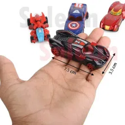 Alloy Die-Cast Toy Car Set for Kids – 10 Pack, Avengers-Inspired (3+ Yrs)-16
