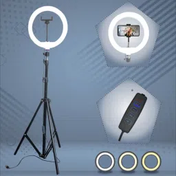 SHINEON 10“ Studio light for video stand mobile holder for reels & youtube Flash-picture-5