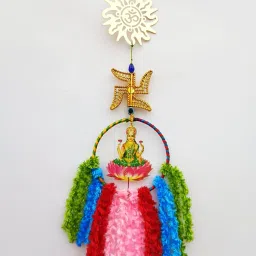 Goddess Lakshmi Dream Catcher for Wealth, prosperity & Positive Environment. Wool, Plastic Dream Catcher-image-42