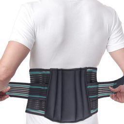 Lumbar Sacral Belt|Spondylitis Back Pain Belt|Contoured Belt|Size-XXXL |Gray Back / Lumbar Support-image-12