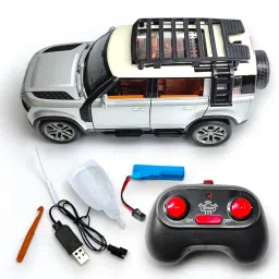 Land Rover RC Car, 1:22 Scale,Die Cast with Openable Doors, Lights and Smoke-6