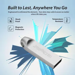 DIGITEK 128GB USB 2.0 U Disk Flash Drive, High Speed Read & Write Pen Drive 128 GB Pen Drive Compatible with Audio Player, Desktop Computer, Gaming Console, Laptop, Television, Tablet USB 2.0 Metal Case image 3