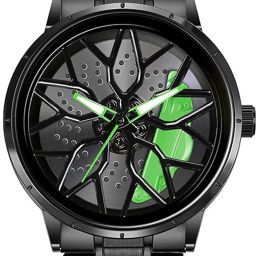 Tencel Car Wheel Analog Watch - For Men Car Wheel Watch Tencel-image-2