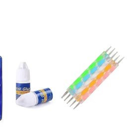 Professional Nail Art Glitter Glass Bottle,Nails,Tapes,Brush,Pen,Glue 3D NailArt-34