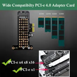 HANNEA PCI-E PCI Express 3.0 X4 to NVME M.2 NVME to NVME SSD PCI-e DDR3 16 GB NVIDIA Chipset 64 bit 589 MHz Graphics Card image 2