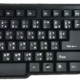 PRODOT Regional Key board (Hindi) Wired USB Standard Desktop Keyboard Compatible with Desktop, Laptop, Mac image 2