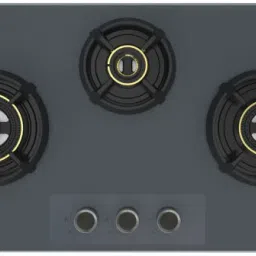 Graphite 3B 75 cm Hob with Elegant Grey Metallic Knobs Flame Gaurd Pan Supports Glass, Stainless Steel Automatic Hob-image-34