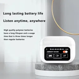 alible Smart Buds A9 Pro Display Earbuds C-Type Fast Charging Wireless Bluetooth Headset image 4