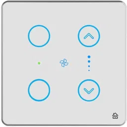 HomeMate 2 Module Smart Touch Switch Panel | 4 Switch & 1 Fan-18