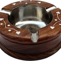 Brown Wood Ashtray-15