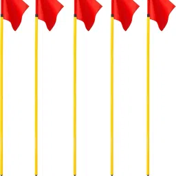 5 Pc Corner flags Portable Soccer Flags Soccer Poles Two Piece Agility Pole-23