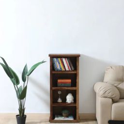 woodsworth from pepperfry Ackley Sheesham Wood Bookshelf In Rustic Teak Finish-picture-47