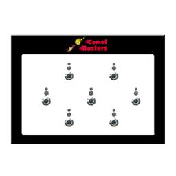Comet Busters Set Of 7 Embellished Designer Bindis - Silver-Toned-50