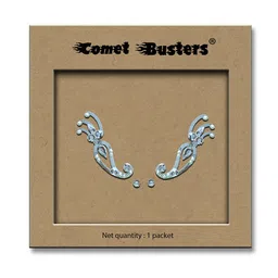 Comet Busters Handcrafted Face Gems Rave Eye Decoration Eye Jewels Eye Bindi - Silver-28