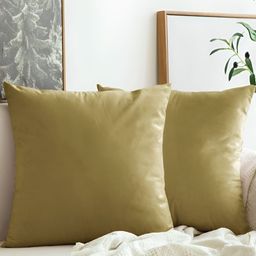 Aurave Green 2 Pieces Square Cushion Covers-image-56