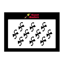 Comet Busters 10 Pcs Black Reusable Bindi image 2
