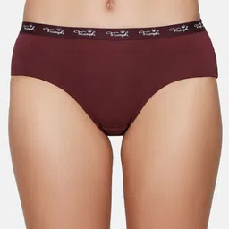 Triumph Women Burgundy Solid Hipster Briefs-image-78